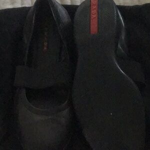 Prada Black Leather MaryJanes
